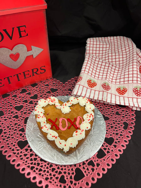 6" Heart Cookie Cake - Pre Order for Valentine's Day