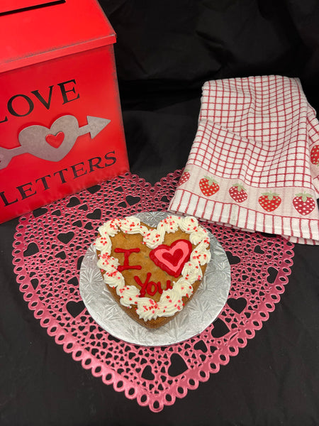 6" Heart Cookie Cake - Pre Order for Valentine's Day