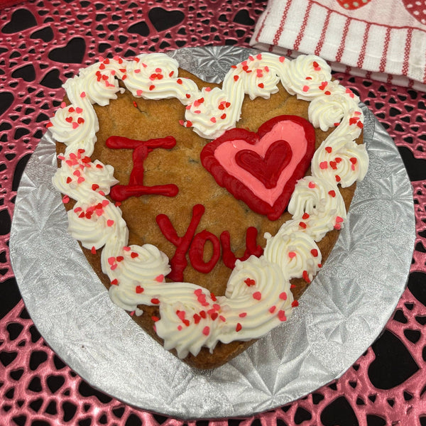 6" Heart Cookie Cake - Pre Order for Valentine's Day